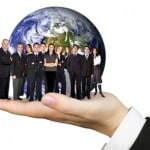 business team work worldwide