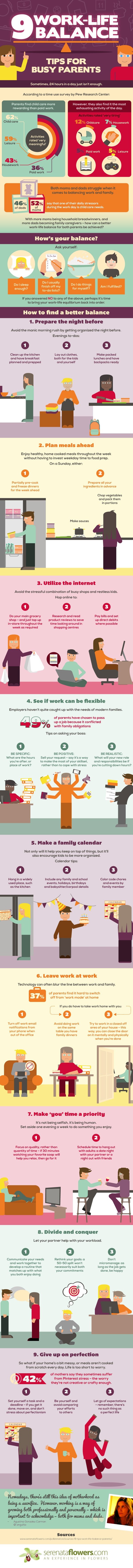 Work-Life Balance Hacks for Parents [Infographic] - by TINYpulse