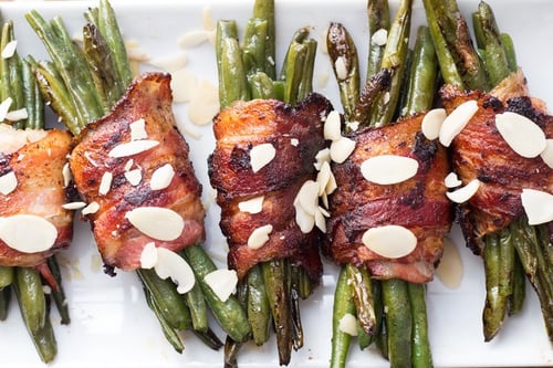 Bacon-wrapped green beans