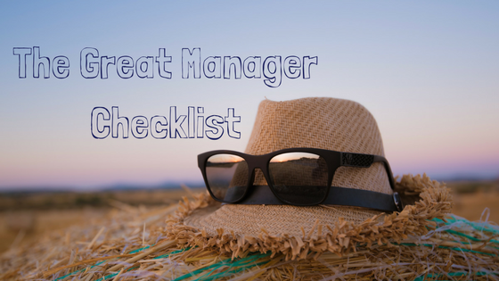 The Great Manager Checklist