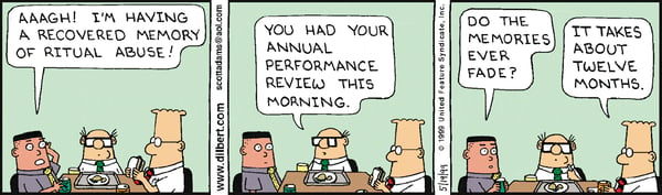 The Terrors of Performance Reviews, As Told by Dilbert by TINYpulse
