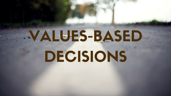 values-based decisions